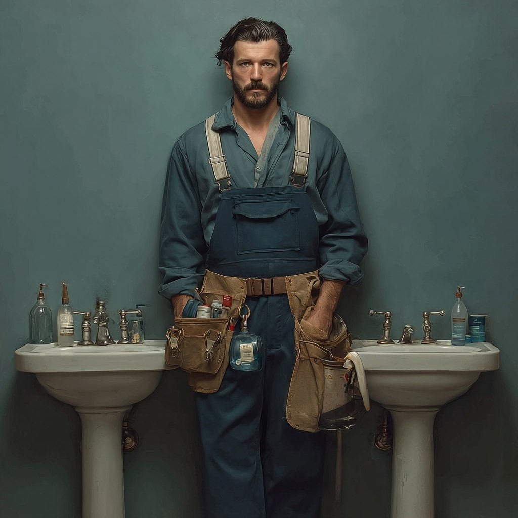 Стильный сантехник