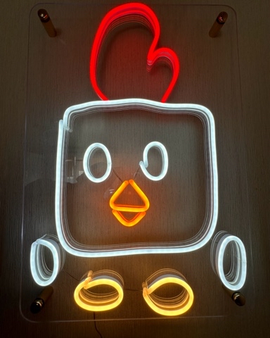 Neon Master в LOOKY. #ChickenGun,#НеоноваяВывеска,#ДетскаяКомната,#Креативный. 🔥 Вывеска по мотива...