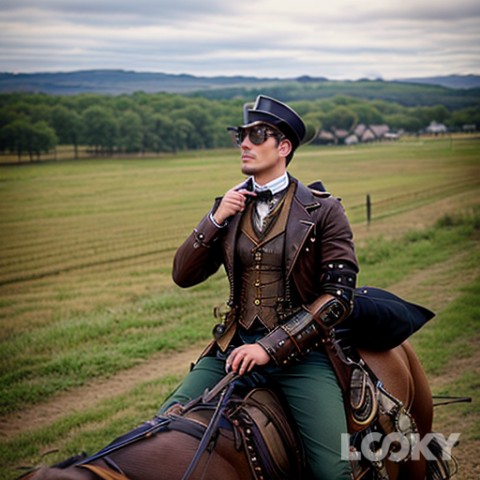 LikeHunter в LOOKY. #Steampunk,#Gold,#LOOKY_нейронка. #Steampunk #Gold #LO...