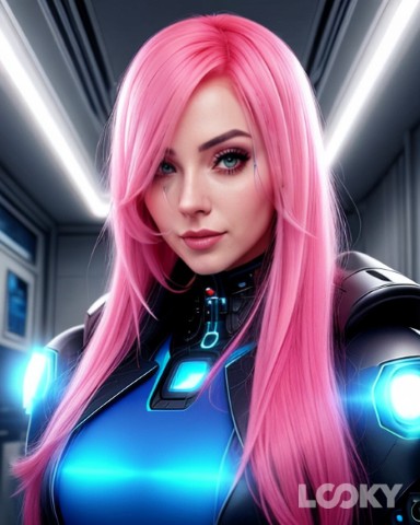 Katana в LOOKY. #Футуризм,#LOOKY_нейронка,#pink. #Футуризм #LOOKY_ней...