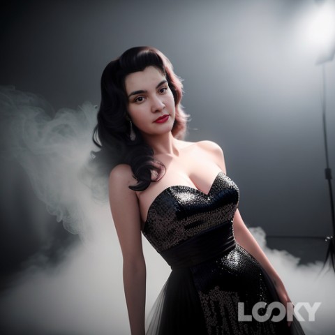 Sandra в LOOKY. #Ретро,#Харли_Квин,#Глэм-рок_дива,#LOOKY_нейронка. #Ретро #Харли_Квин #...