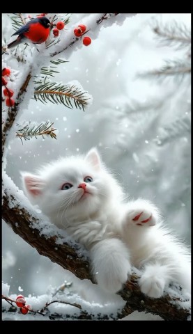 Фируза в LOOKY. #нейросети,#openai,#firuza,#снег,#новыйгод,#видео. Мой котик 
Оживила ф...