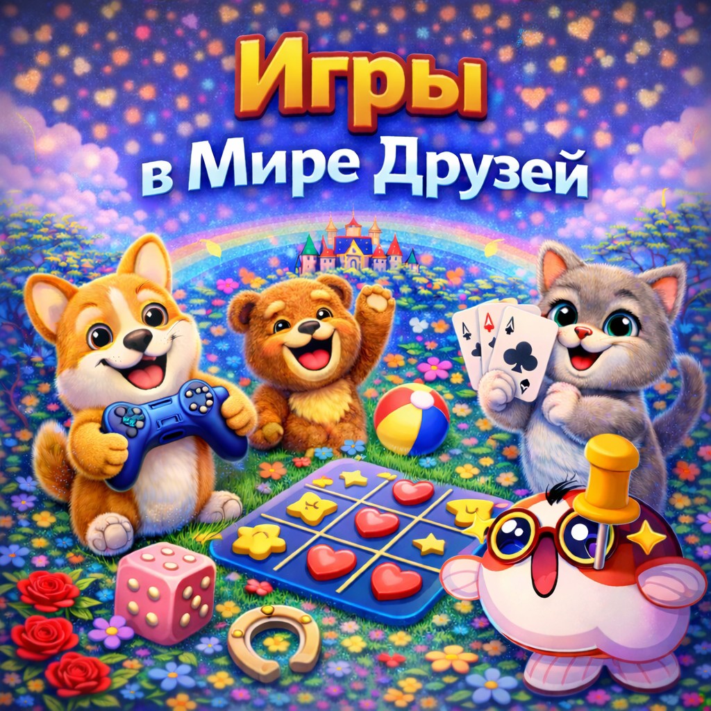 🎮 **Новая функция в «Мир Друзей» — Игры!**

Мы добавили **раздел с играми**, чтобы сделать общение в «Мире Друзей» ещё интереснее и разнообразнее 🚀

✨ **Что теперь доступно:**
— 🎮 играть прямо в социальной сети
— 🏆 соревноваться с друзьями
— ⚡ проводить время весело и интересно
— 👥 делиться результатами и обсуждать игры

Теперь «Мир Друзей» — это не только общение и контент, но и **развлечения прямо внутри социальной сети**.

🔥 Заходите в раздел **Игры**, пробуйте новое и приглашайте друзей!

**Мир Друзей — место, где всегда есть чем заняться 💙**
#мойуголок