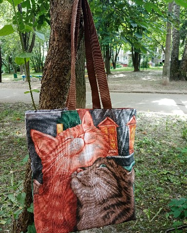 Irinaidvasyna в LOOKY. #котики,#холщевка.,#сумки. Мои #котики из #холщ...