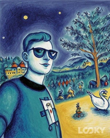 opu8384 в LOOKY. #Chagall,#LOOKY_нейронка. #Chagall #LOOKY_нейр...