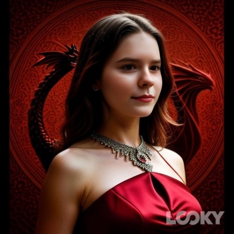 lera890113 в LOOKY. #Красный_дракон,#LOOKY_нейронка. #Красный_дракон #LOO...
