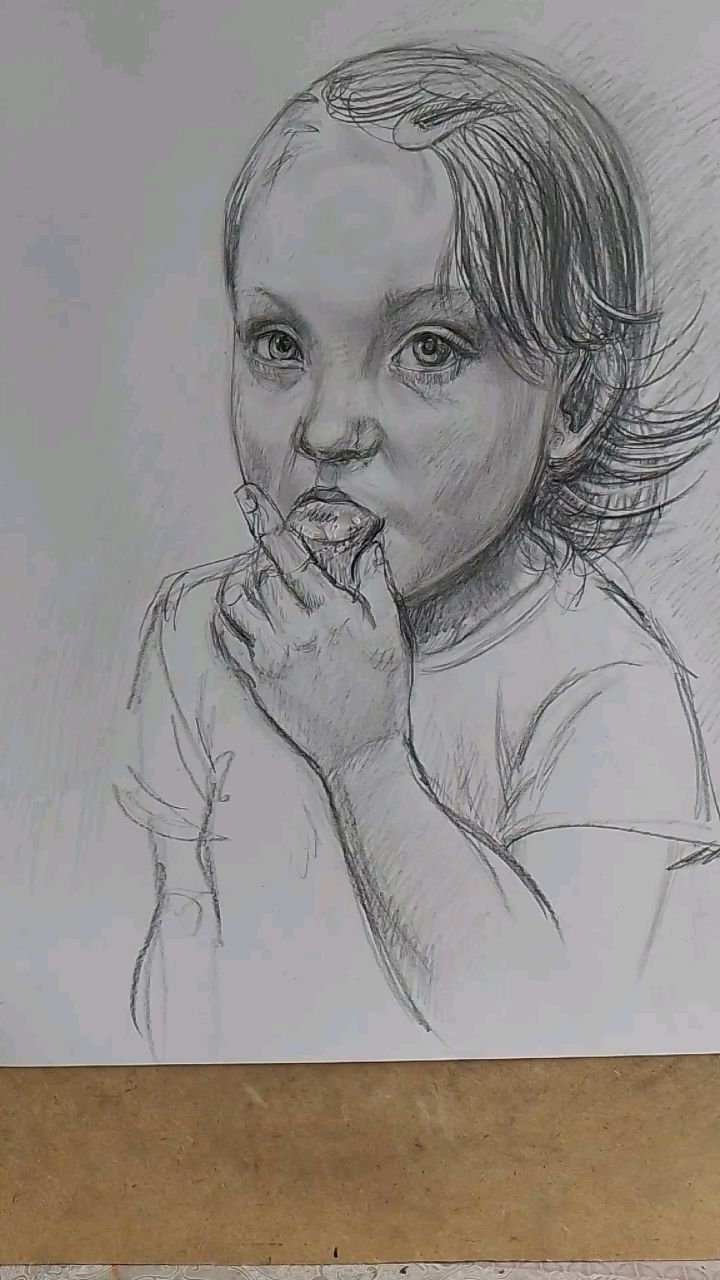 svetikkaff_art в LOOKY. #рисунок#портрет#рисунокдети. Рисунок карандашом п...