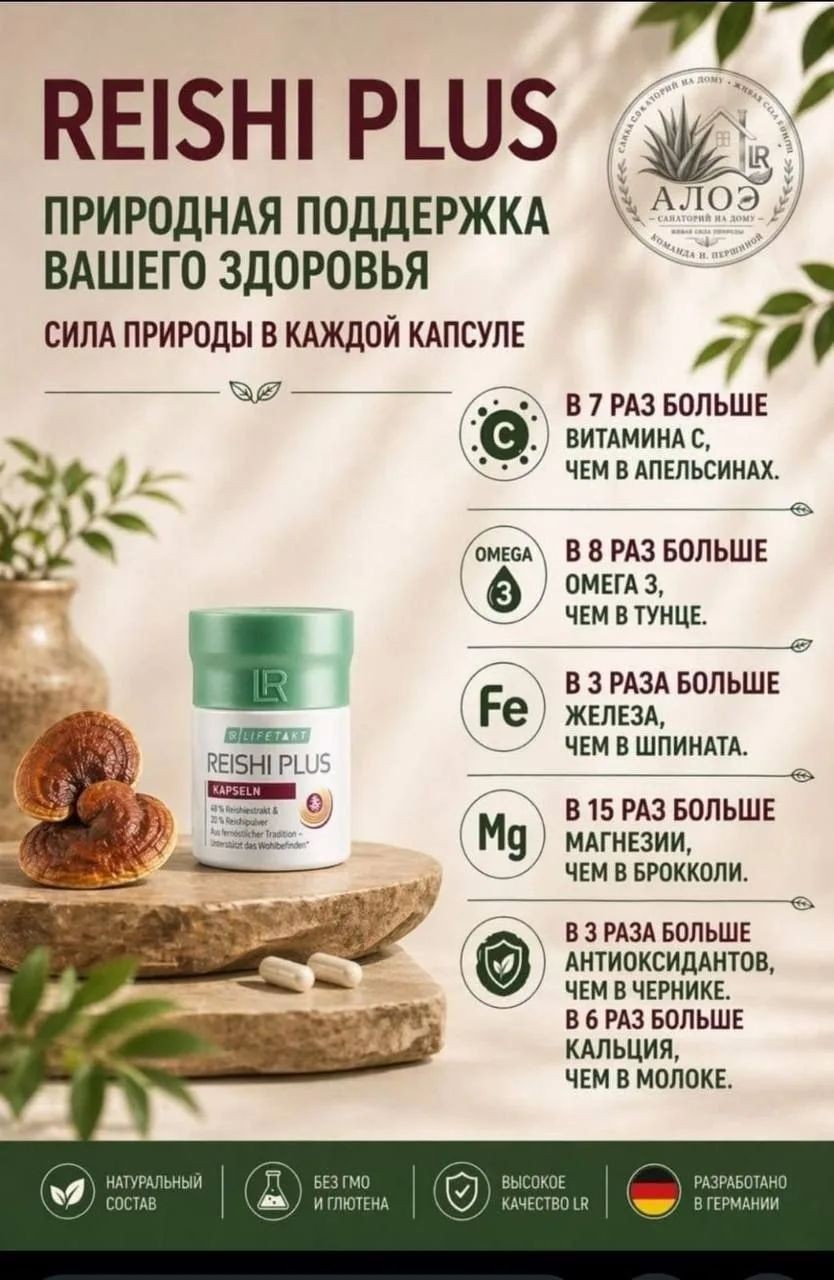  в LOOKY — Рейши плюс. Гриб долголетия 🔥