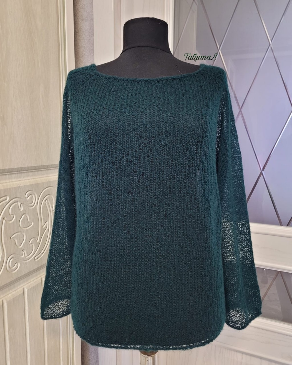 #вяжетtatyana #вязаниеспицами #паутинкаспицами #паутинка #вязанаяпаутинка #свитеризмохера #свитерпаутинка #джемперспицами #паутинкаизмохера