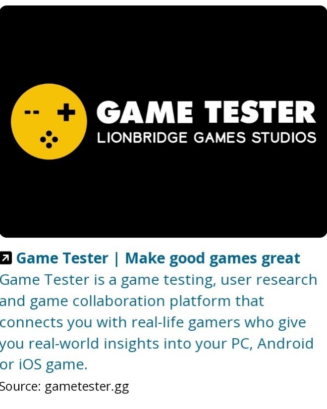 Anyone wanna test video games?