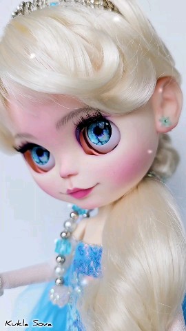 Kukla Sova в LOOKY. #blythe,#custom,#dolls,#ooak,#customblythe,#frozen,#Блайз. Elza "Frozen" ❄️ #bl...