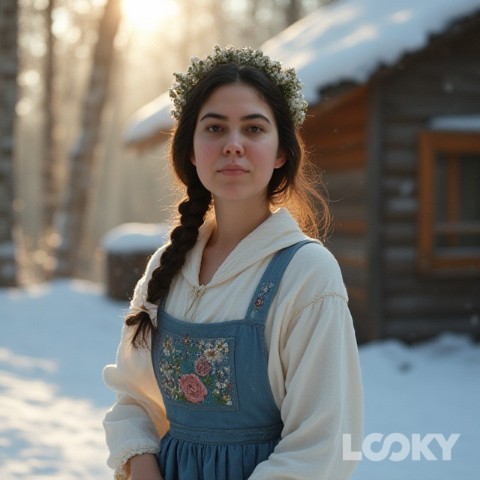 Маргарита в LOOKY. #Русская_зима,#Нейрогерой_легенд,#LOOKY_нейронка. #Русская_зима #Нейро...