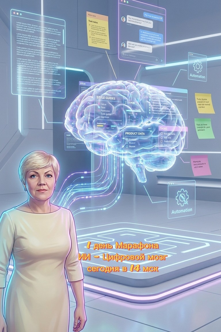 Нейросети пишут как робот и иногда ошибаются? 🤖

Часто это связано с тем, что ИИ не знает ни вас, ни ваш опыт, ни особенности продукта.  
Без этих данных он обычно выдаёт общие и довольно сухие формулировки.

На марафоне в первый же день будет создан «Цифровой Мозг» 🧠 — подход, который помогает настроить ИИ под ваш стиль и задачи:

✅ писать более похоже на вас;  
✅ лучше разбираться в продукте;  
✅ помогать в задачах, которые обычно требуют много времени и внимания.

Такой формат помогает сократить количество правок и получать более точный результат.

Старт — 19 мая в 14:00 МСК
📅
Вход свободный по ссылке
https://t.me/assistent_po_obucheniy_bot?start=refA4499643