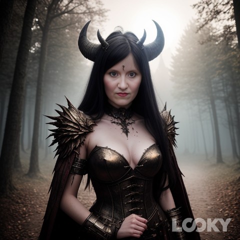 Looky_177186631601914 в LOOKY. #Хэллоуин_демоница,#LOOKY_нейронка. #Хэллоуин_демоница #...