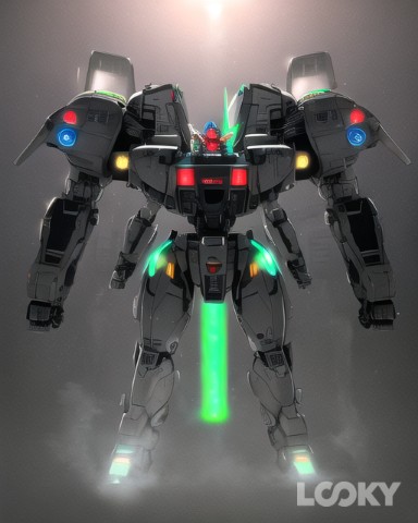 to_shto_pochti_gundam в LOOKY. #Аниме_Неон,#LOOKY_нейронка,#рыцарь,#неонвтренде,#технологии,#. #Аниме_Неон #LOOKY_н...