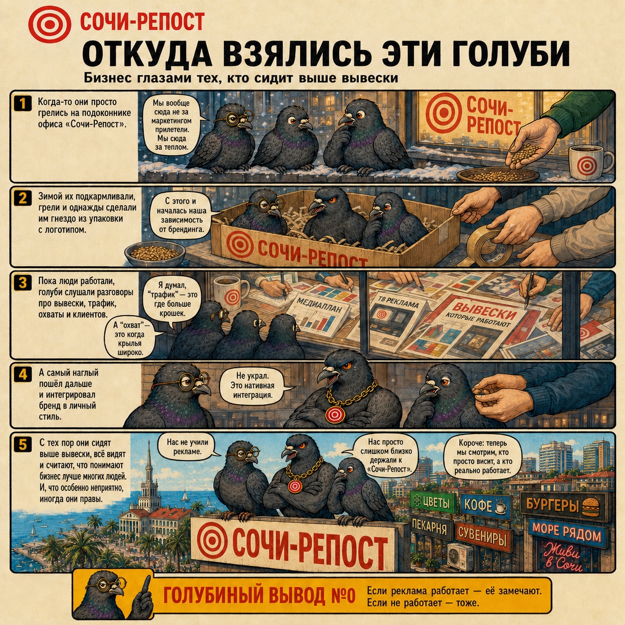 SochiRepost в LOOKY — Когда-то в офисе «Сочи-Репост» за окном появилось обычное, н