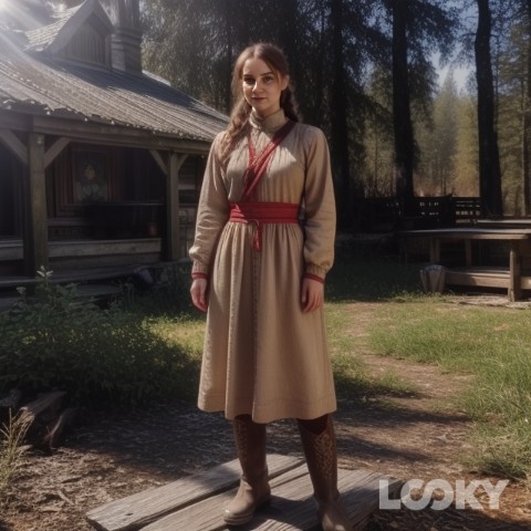 Мастерская смоляниста Юли в LOOKY. #Боярыня,#LOOKY_нейронка. #Боярыня #LOOKY_нейр...