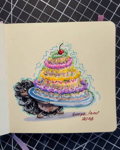 tusya_land в LOOKY. #art,#арт,#ёжик,#hedgehog,#рисунок,#творчество,#picture,#скетч,#sketch,#торт. Всем по тортику! #ar...