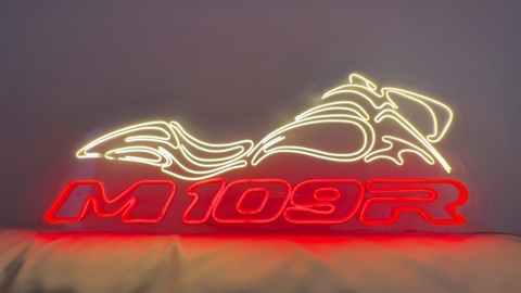 Neon Master в LOOKY. #suzuki,#m109r,#neon,#neonsign. Теперь эта вывеска р...