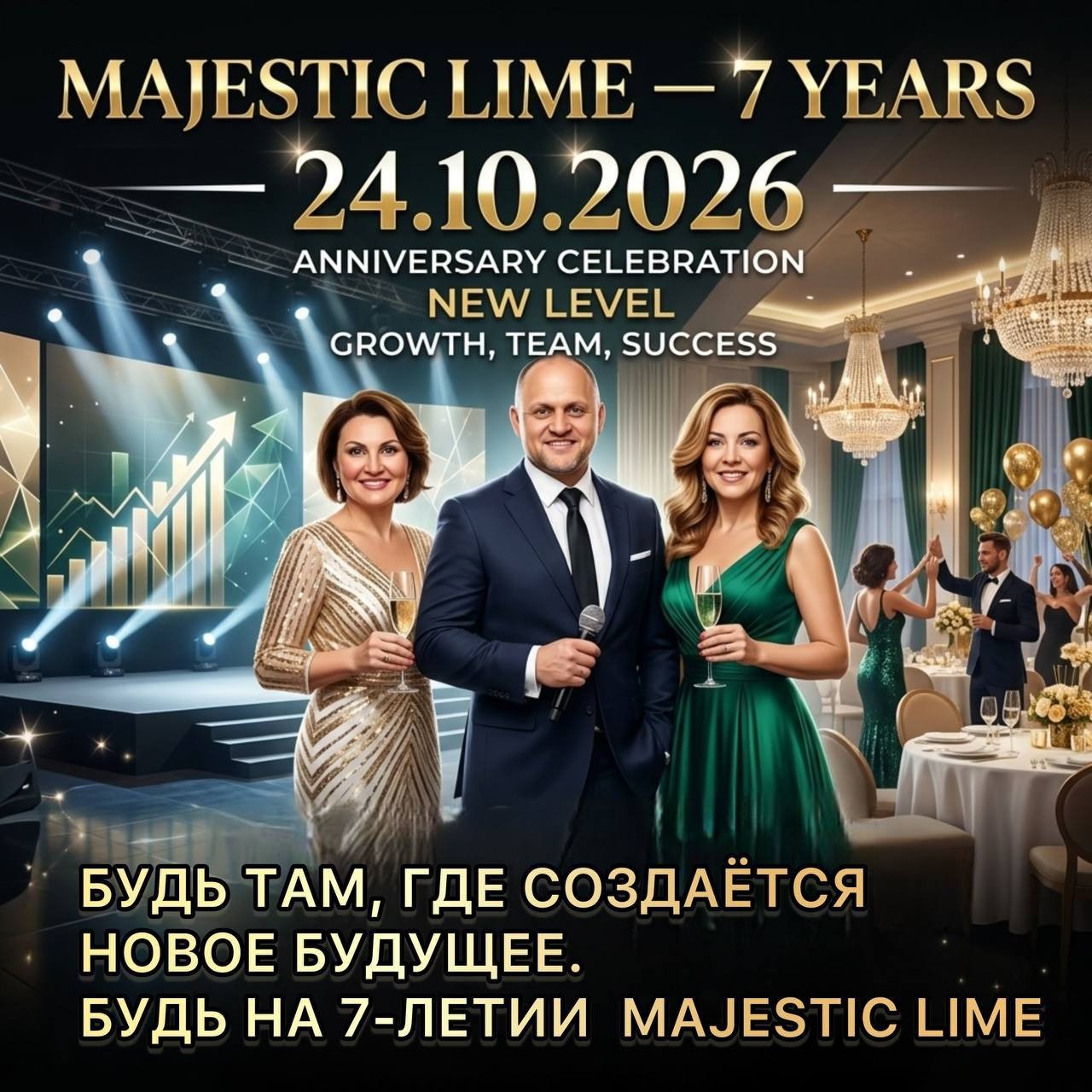  в LOOKY — 🎉MAJESTIC LIME— 7 ЛЕТ! 

Это не просто дата.  
Это 7 лет ро