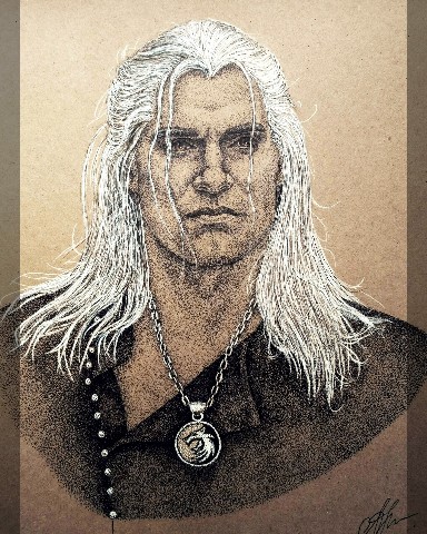 gaiagallery.sid в LOOKY. #person,#art,#fanart,#nft,#geralt,#artist,#pendraw,#draw,#рисунокточками,#графика,#ведьмак,#геральт,#арт,#художник. Геральт из Ривии. Ко...