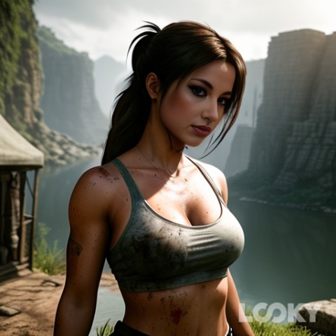 Ксения в LOOKY. #Лара_Крофт,#Харли_Квин,#Леди,#LOOKY_нейронка. #Лара_Крофт #Харли_К...