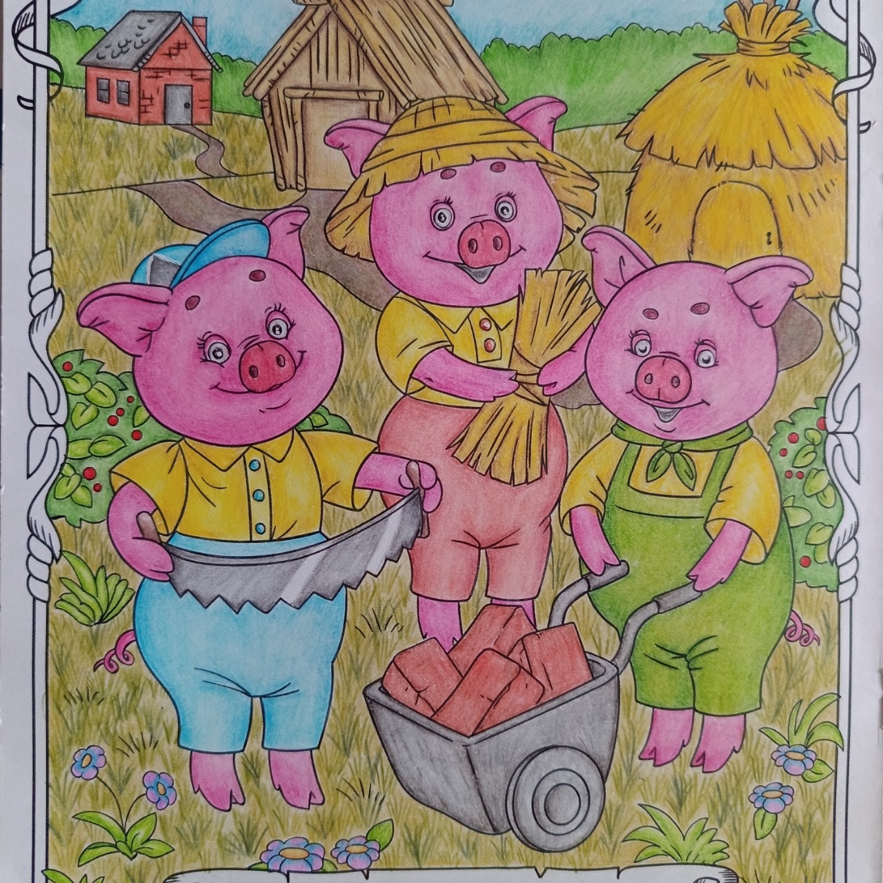 Little_bu в LOOKY — Плюс в копилку законченных работ. Детская раскраска на тему 