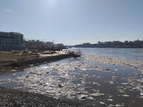 Yura в LOOKY. . Вскрытие реки Мана