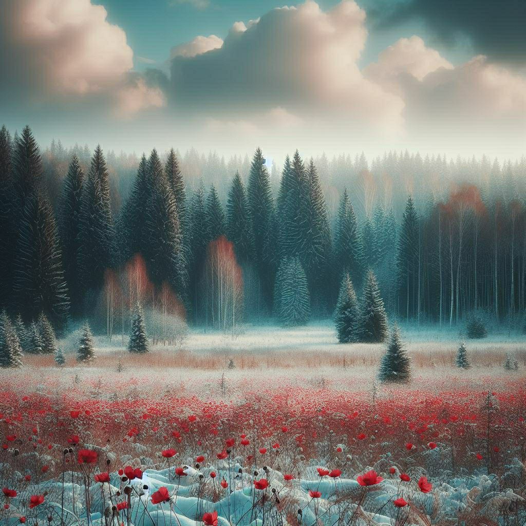 Зимний контраст 
[#творчество](творчество) [#арт](арт) [#пейзаж](пейзаж) [#нейроарт](нейроарт) [#artstagram](artstagram) [#картинки](картинки) [#сохраненки](сохраненки) [#drawing](drawing) 