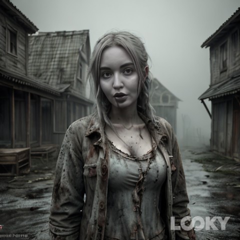 Looky_1698388981379 в LOOKY. #Хэллоуин_зомби,#LOOKY_нейронка. #Хэллоуин_зомби #LOO...