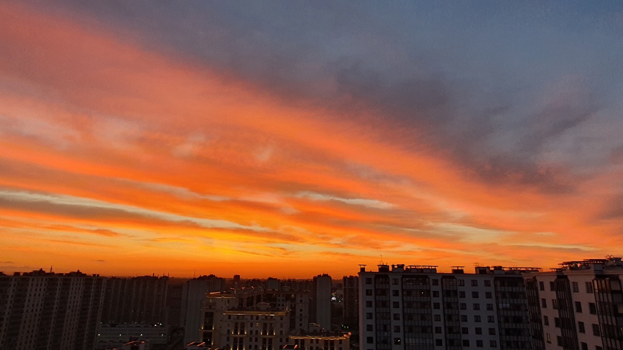 Закат...