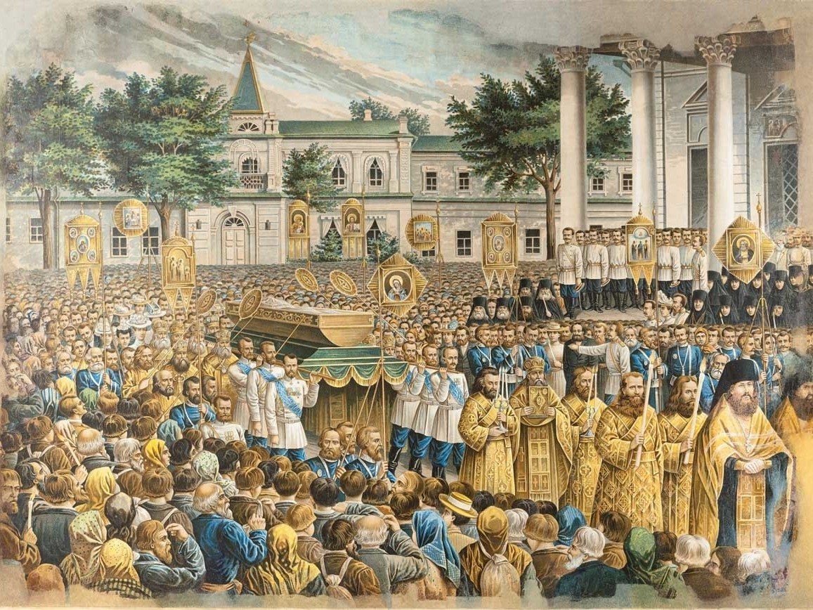1 августа 1903 года состоялись торжества в честь святого преподобного Серафима Саровского (1754–1833) – одного из самых почитаемых русских подвижников.

Установление официального церковного почитания преподобного Серафима было инициировано супругой Николая II, императрицей Александрой Федоровной. В день рождения преподобного Серафима Саровского 1 августа (19 июля) 1903 года его останки были торжественно переложены в специально подготовленную гробницу, а дата была зафиксирована в календаре церковных праздников как День обретения мощей преподобного Серафима Саровского. Еще до канонизации святого получили широкое распространение его изображения, прижизненные портреты. В Музее имени Андрея Рублева собраны различные типы икон святого, в том числе житийные образы.

Об образах преподобного Серафима читайте статью на нашем канале Дзен.

#музейрублева
